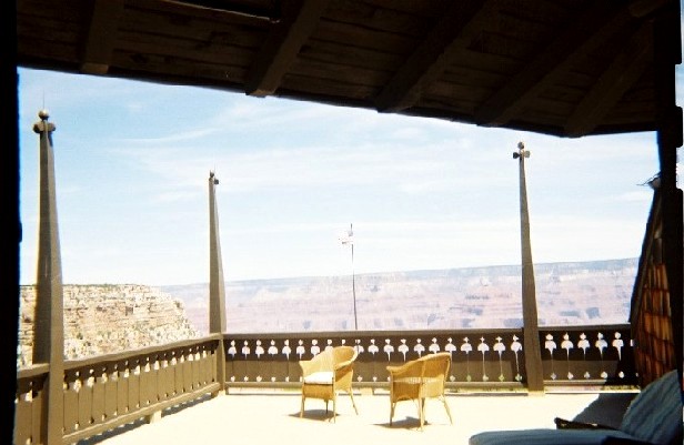 Grand Canyon view from our El Tovar suite